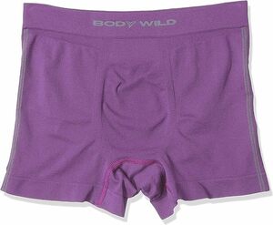 GUNZE　グンゼ【BODYWILD】完璧なフィット感、3D-Boxer ボクサーパンツ（前とじ）　BWS852J　パープル