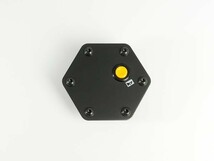 Daikei ステアリングプレート ホーンボタン ガンメタ/黄色ボタン_画像2