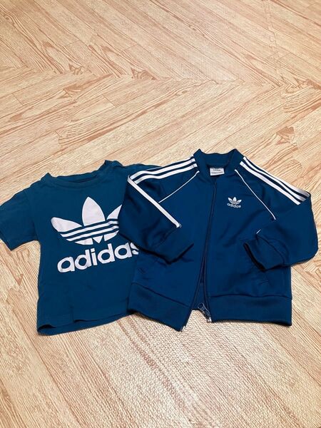 【adidas】ジャージ&Tシャツセット　ブルー