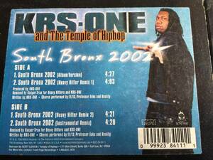 ★KRS-One And The Temple Of Hiphop / South Bronx 2002 12EP 同盤2枚セット　★qshz1