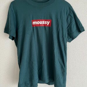 moussyボックスロゴTシャツ