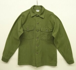 70s ヴィンテージ アメリカ軍 US ARMY OG107 コットンサテン ユーティリティシャツ VINTAGE 70年代