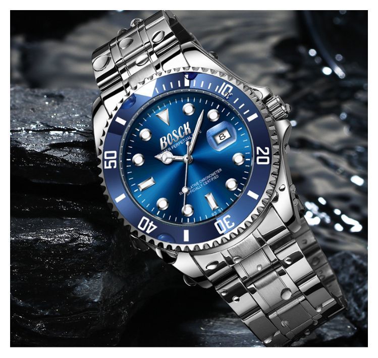 腕時計 メンズ ビジネス 5ATM防水 ブラック 日付表示｜PayPayフリマ