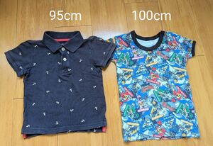 ポロシャツ★半袖Tシャツ　２枚セット　西松屋　キョウリュウジャー　95cm　100cm　キッズ　男の子　ボーイズ　女の子　ガールズ