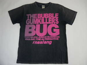 [RNA]a-ruene- T-shirt RNA SLANG BUGs Lange black × pink M size 