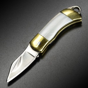  folding knife small size paper-knife letter opener [ pearl white ] paper for knife key holder knife 