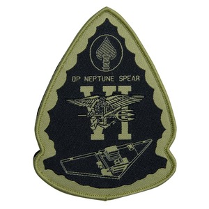 ミリタリーワッペン 米海軍特殊部隊 NEPTUNE SPEAR作戦 10周年記念 ベルクロ ネイビーシールズ チーム6 デブグル