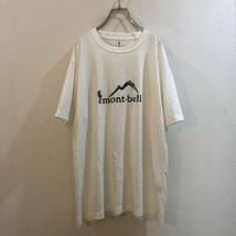 mont-bell/モンベル 半袖Tシャツ アウトドア ホワイト 白 メンズ XL_画像1