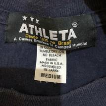 ATHLETA/アスレタ 長袖ロングTシャツ サッカー ネイビー 紺 メンズ M_画像6