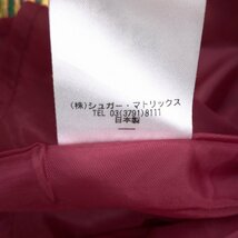 ●美品 STRAWBERRY-FIELDS ストロベリーフィールズ 総柄 ドレス ワンピース M相当 日本製 ノースリーブ ボリュームスカート レディース_画像9