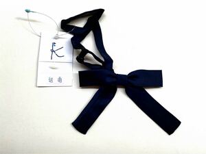  new goods k Miki .k Kumikyoku * elegant silk ribbon bow Thai silk navy blue going to school free uniform 