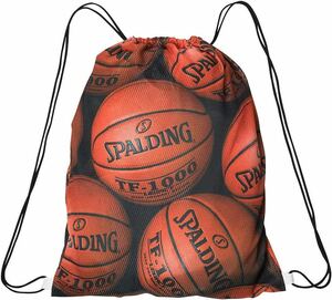  new goods Spalding SPALDING basketball bag napsak put on change mesh bag part .