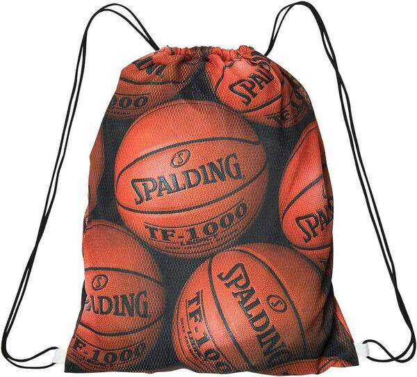 新品スポルディング SPALDING バスケットボール バッグ ナップサック　着替え　メッシュバッグ　部活