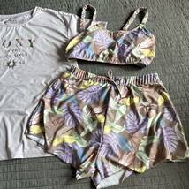 水通しのみROXY ON THE BEACHロキシー水着16280円　ビキニ水着&半袖Tシャツ3点セット　プール海アウトドアBBQ 水陸両用_画像5