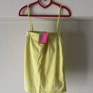  new goods PINK-latte pink Latte pad .. bare top s150 yellow put on turning * shoulder string removed possibility 