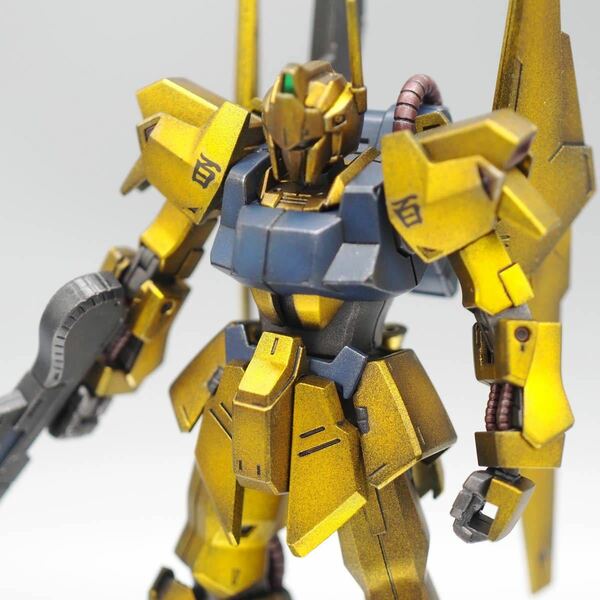 HG 1/144 MSN-00100 百式(リバイブ) 全塗装 ウェザリング仕上げ 完成品 ガンプラ