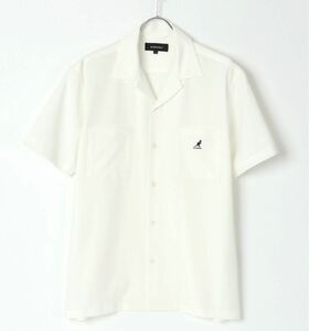 【KANGOL】 KANGOL/カンゴール 【別注】 オーバーサイズ リラックス 半袖 オープンカラーシャツ WHITE