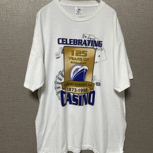 レア 90s USA ビンテージ ヴィンテージ Tシャツ tee アメリカ 古着 オールド 企業物 ロゴ カジノ トランプ ストリート バンド ロック