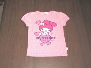 美品☆ 着用2回 My Melody マイメロ 半袖 カットソー ピンク 110　　　