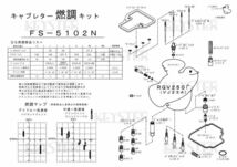 ■FS-5102NP 　RGV250ガンマ　VJ23A　K-197ガスケットSET　キャブレター リペアキット　キースター　燃調キット３_画像3