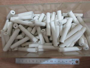  Junk [ porcelain hole attaching stick tube 90 pcs set ].. isolation heat-resisting ... long time period stock goods 