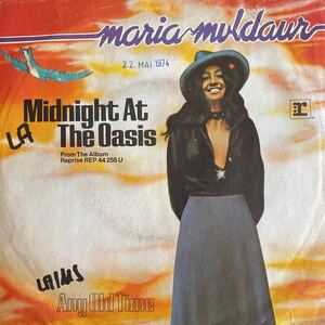 MARIA MULDAUR 7！MIDNIGHT AT THE OASIS, ドイツ盤 7インチ EP 45