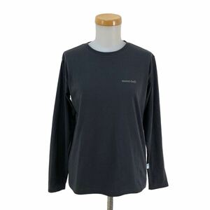 NB150-40 日本製 mont-bell モンベル 長袖 Tシャツ ロンT シャツ カットソー クルーネック トップス グレー系 レディース M