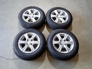 YS0381【送料無料155/80R13】パッソ ヴィッツなどへ グッドイヤー 中古夏タイヤアルミセット ★13×5J 100/4H ET35★