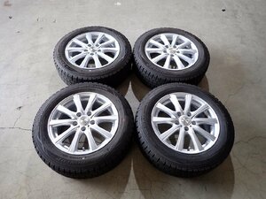 YS0446【送料無料205/60R16】ノア VOXY ステップワゴン エスクァイアなど 中古スタッドレスSET ●16×6.5J 114.3/5H ET53●