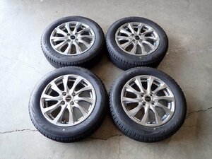 YS0537【送料無料185/60R15】フィット シャトル グレイス インサイトなどに 2020年製 BS スタッドレス ★15×5.5J 100/4H ET50★