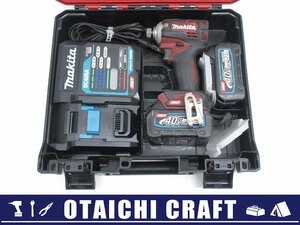 【中古】makita(マキタ) 40Vmax 充電式インパクトドライバ TD001GDXAR 2.5Ah オーセンティックレッド【/D20179900025616D/】