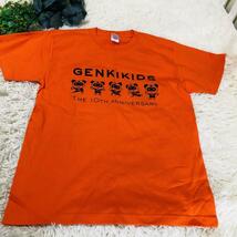 2303-0464 GENKIKIDS オリジナル プリント 半袖 Tシャツ ショートスリーブ カットソー コットン100% Printstar _画像4