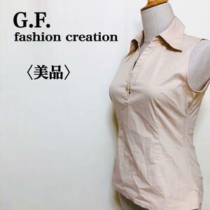 2303-1053 G.F.fashion creation ノースリーブ ストレッチ ブラウス レディース 9R 大人かわいい 大人フェミニン セクシー オシャレ