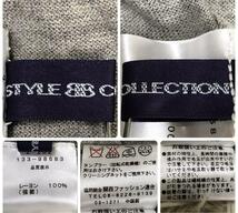 2303-0847 STYLE COLLECTION ドロップショルダー デザイン ロングカーディガン 大人かわいい 大人フェミニン オシャレ 個性派_画像9