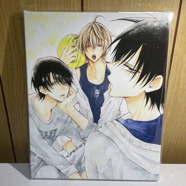 キャンバスボード なまいきざかり。 ミユキ蜜蜂原画展 キャラファインボード 成瀬翔 袴田静 諏訪匠望