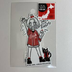 広島限定 シウチトモミ　広島東洋カープ　　ビーサイドレーベル カープ女子　ビーサイドレーベル　B-SIDE LABEL 　ステッカー　シール