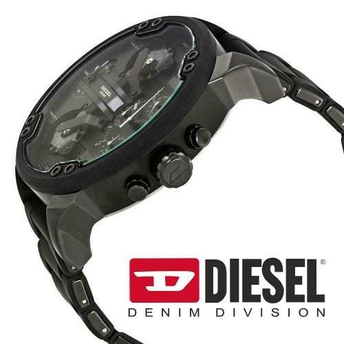 【新品 未使用】DIESEL ディーゼル MR. DADDY ミスターダディ DZ7396 腕時計 メンズ ブラック ステンレス クロノグラフ ブランドウォッチ