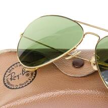 (32826)B&LボシュロムRayBanレイバンMETALメタル サングラス62mm (MADE IN USAアメリカ製70s80s90s砂打ヴィンテージ アビエーター)_画像1