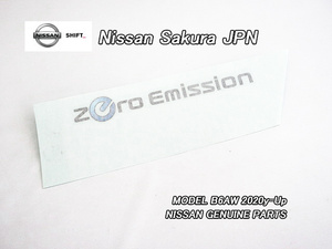 サクラB6AW【NISSAN】ニッサンSAKURA純正JPステッカーZero.Emission/JDM国内仕様ゼロエミッションJPNデカール180×26mmシールLEAFリーフ