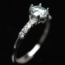 1ct モアサナイト sv925 リング 指輪 moissanite〔 天然石 パワーストーン アクセサリー 〕_画像2