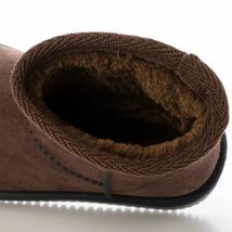 防寒ブーツ　ムートンブーツ　ショートブーツ　新品『22076-DBR-180』18.0cm　スウェード調　ファミリーサイズ_画像6