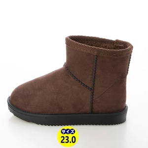  protection against cold boots mouton boots short boots new goods [22076-DBR-230]23.0cm suede style Family size.