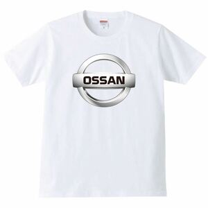 【送料無料】【新品】OSSAN オッサン Tシャツ パロディ おもしろ プレゼント 父の日 メンズ 白 XLサイズ