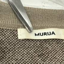 MURUA　ムルーア　モノグラムニットポロ　Fサイズ　ベージュ　ショート丈　S5.1-317　USED_画像7