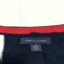 【送料360円】TOMMY HILFIGER トミーヒルフィガー コットンニットセーター 女性用 レディース XSサイズ 長袖 薄手 AB407_画像3