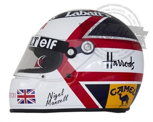 all abroad high quality postage included nai gel * Mansell 1991 helmet F1 life-size size replica high quality size all sorts 