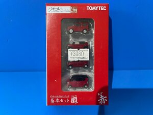 3H064　Nゲージ　TOMYTEC　トミーテック　ジオコレ　ザ・カーコレクションシリーズ　基本セットセレクト　赤　※新品