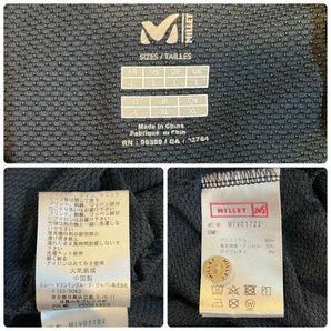 K939 メンズ ポロ シャツ MILLET ミレー ネイビー 紺 半袖 アウトドア ドライ 夏 / L 全国一律送料520円の画像2