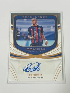 99枚限定 RAPHINHA 96/99 FC BARCELONA 2023 IMMACULATE 直筆サイン ラフィーニャ　バルセロナ