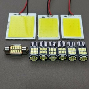 超爆光！ZVW40系 プリウスα T10 LED ルームランプ ナンバー灯 COB全面発光 10点セット ホワイト トヨタ /c48/c24/26/t28